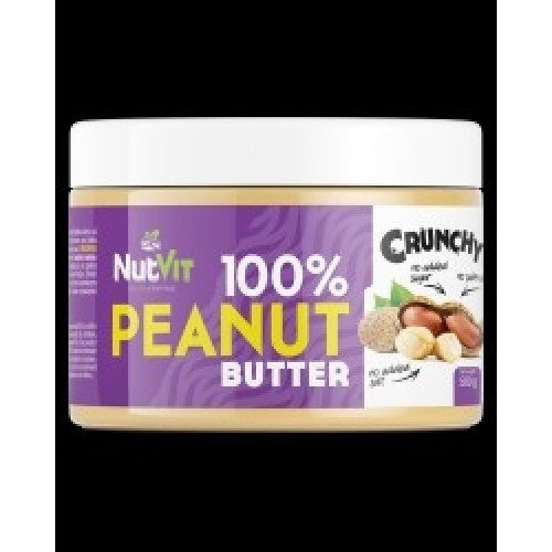 OstroVit 100% Peanut Butter Crunchy - 500g - GAIN O'CLOCK