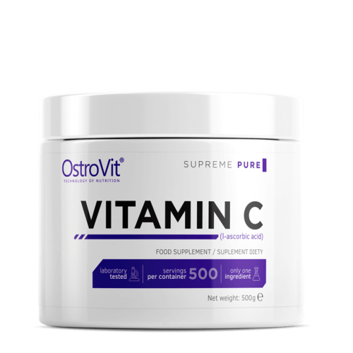 OstroVit 100% Vitamin C 500 гр / 500 Дози - GAIN O'CLOCK