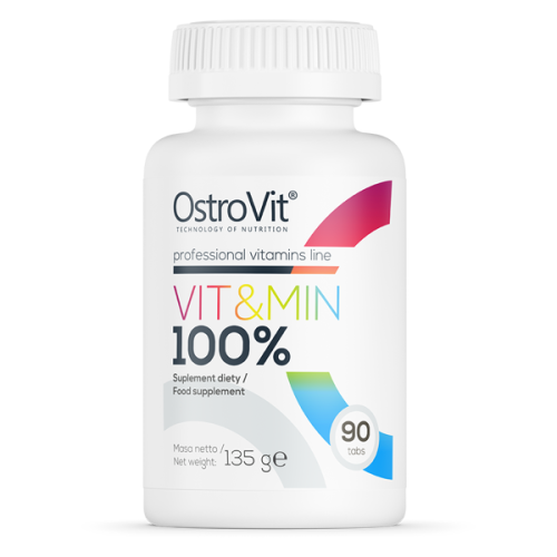 OstroVit 100% Vit and Min 90 Таблетки / 45 Дози - GAIN O'CLOCK