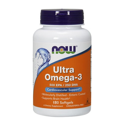 NOW Ultra Omega 3 Fish Oil 180 гел капсули - GAIN O'CLOCK