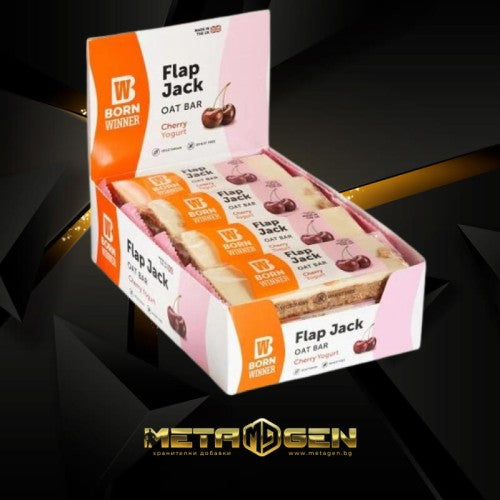 Born Winner Flap Jack Oat Bar Cherry Yogurt 12x100гр - GAIN O'CLOCK