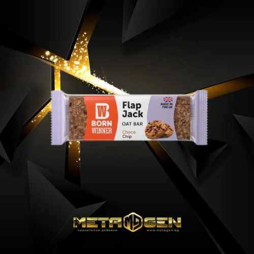 Born Winner Flap Jack Oat Bar Choco Chip 90 гр - GAIN O'CLOCK