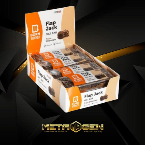 Born Winner Flap Jack Oat Bar Ttriple Chocolate 12x100гр - GAIN O'CLOCK