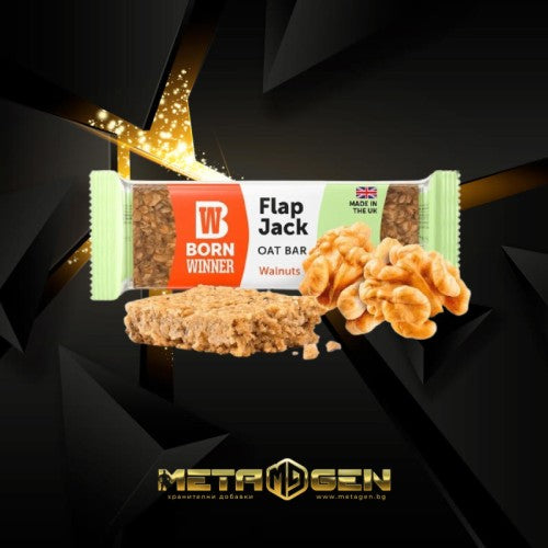 Born Winner Flap Jack Oat Bar Walnuts 90 гр - GAIN O'CLOCK