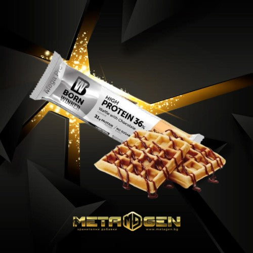 Born Winner High Protein 36% Wafffle With Chocolate 85 гр - GAIN O'CLOCK