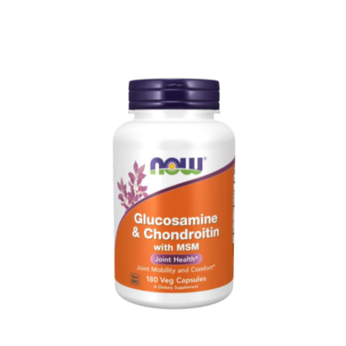 NOW GLUCOSAMINE and CHONDROITIN С MSM - 180 КАПСУЛИ - GAIN O'CLOCK