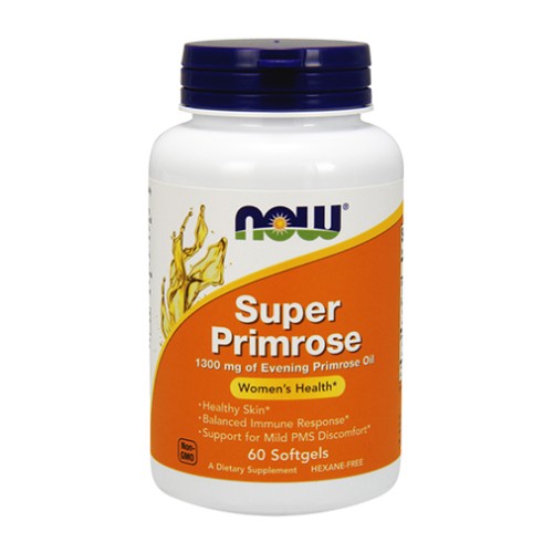 NOW Super Primrose Oil 1300mg 60 Softgles - GAIN O'CLOCK