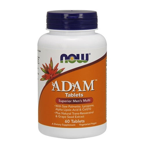 NOW ADAM™ Superior Mens Multiple Vitamin 60 таблетки - GAIN O'CLOCK