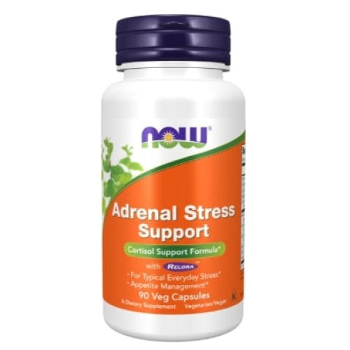 NOW - ADRENAL STRESS SUPPORT WITH RELORA - 90 КАПСУЛИ - GAIN O'CLOCK