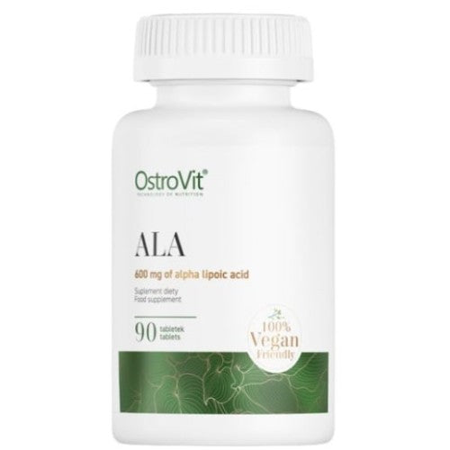 OstroVit ALA / Alpha Lipoic Acid 600 мг / 90 таблетки - GAIN O'CLOCK