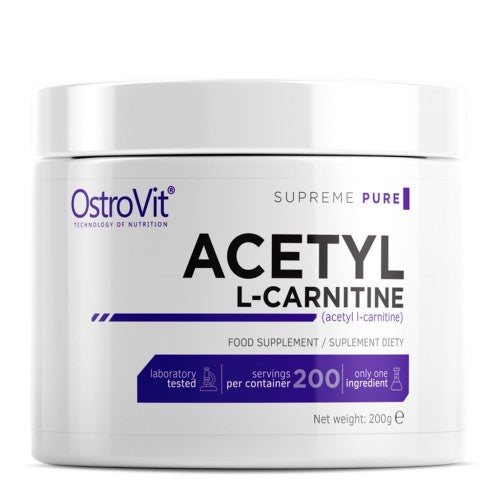 OstroVit ALC / Acetyl L-Carnitine Powder 200g - GAIN O'CLOCK