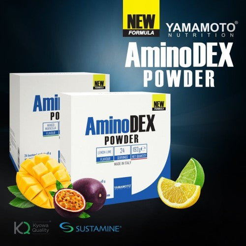 Yamamoto Nutrition AminoDEX® POWDER / 192 гр / 24 дози - GAIN O'CLOCK