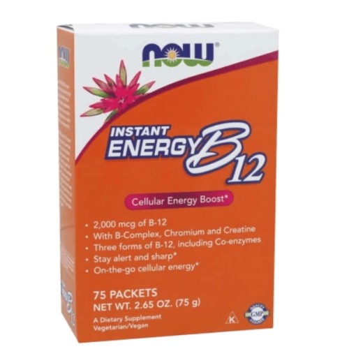 NOW Instant Energy B12 / 75 пакета - GAIN O'CLOCK