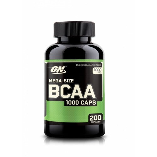 Optimum Nutrition BCAA Mega-Size 1000 мг / 200 капсули - GAIN O'CLOCK