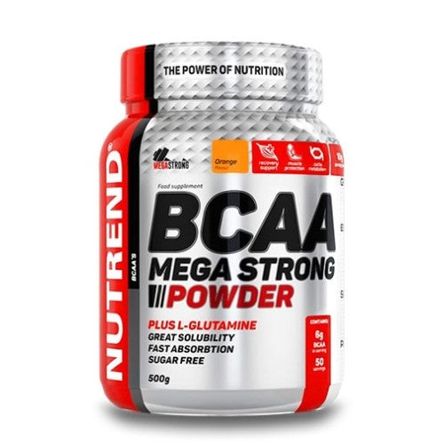 Nutrend BCAA Mega Strong Powder / 500 гр - GAIN O'CLOCK