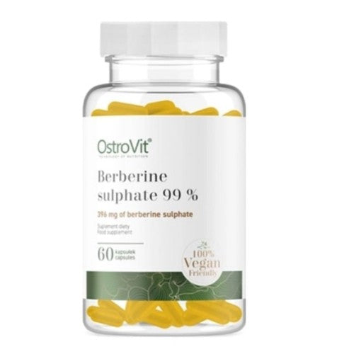 OstroVit Berberine Sulphate 396 mg | 99% Berberis Root Extract 60 капсули - GAIN O'CLOCK