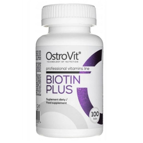 OstroVit Biotin Plus 2500 мкг / 100 таблетки - GAIN O'CLOCK