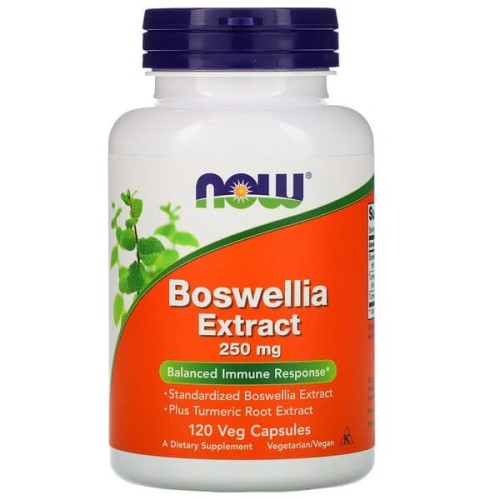 NOW Boswellia Extract 250 mg /120 Veg Capsules - GAIN O'CLOCK