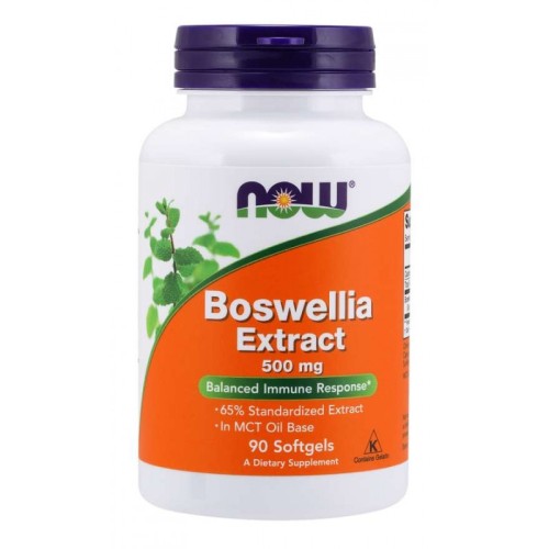 NOW Boswellia Extract 500mg 90 softgels - GAIN O'CLOCK