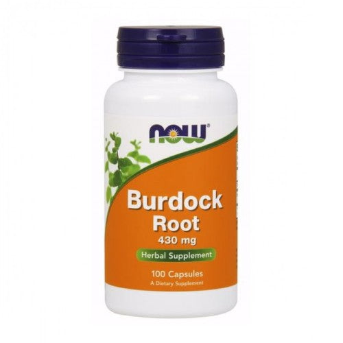 NOW Burdock Root 430 mg - 100 caps - GAIN O'CLOCK