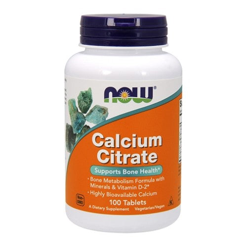 NOW Calcium Citrate with Minerals and Vitamin D-2 / 100 tab - GAIN O'CLOCK