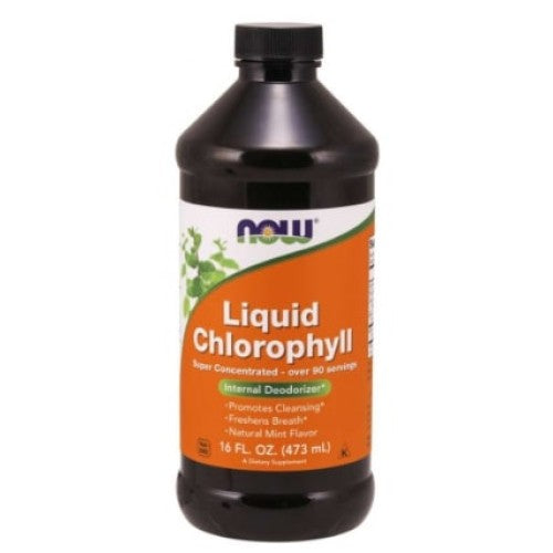 NOW Liquid Chlorophyll and Mint 473 мл - GAIN O'CLOCK