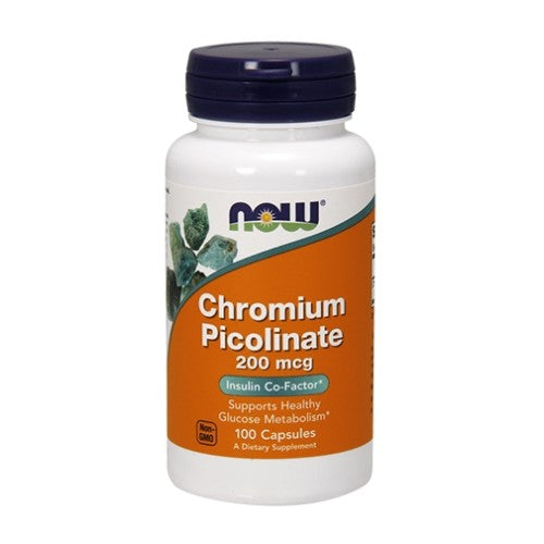 NOW Chromium Picolinate 200mcg / 100 капсули - GAIN O'CLOCK