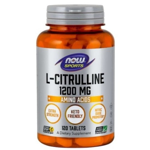 NOW L-Citrulline 1200 мг | Extra Strength 120 таблетки - GAIN O'CLOCK