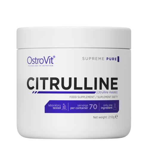 OstroVit Citrulline Malate Powder 210 грама / 70 Дози - GAIN O'CLOCK