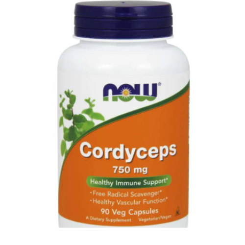 NOW Cordyceps 750 mg - 90 caps - GAIN O'CLOCK