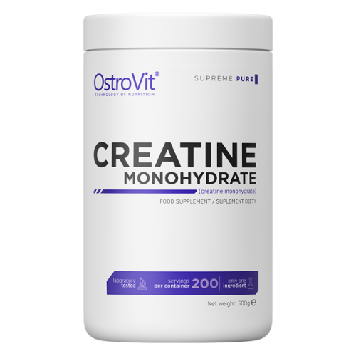 OstroVit Creatine Monohydrate Powder 500 гр / 200 дози - GAIN O'CLOCK