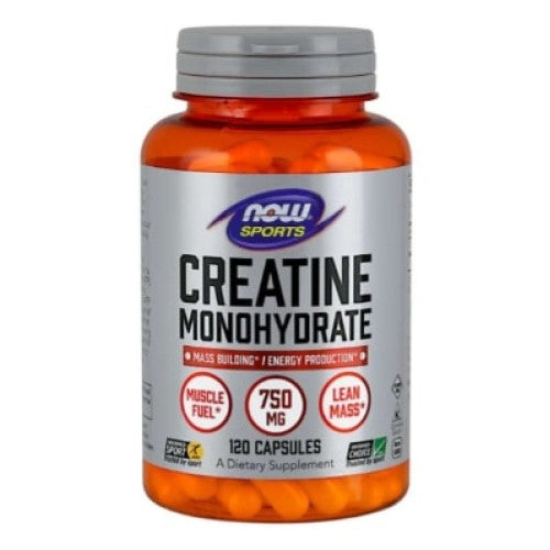 NOW Creatine Monohydrate 750 мг / 120 капсули - GAIN O'CLOCK