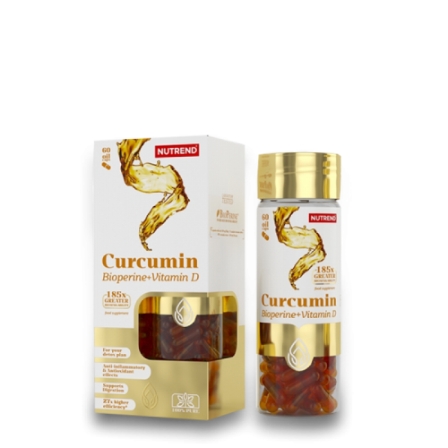 Nutrend Curcumin + Bioperine + Vitamin D 60 капсули - GAIN O'CLOCK