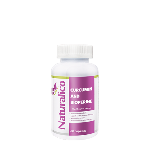 Naturalico Curcumin And Bioperine 60 капсули - GAIN O'CLOCK