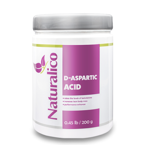 Naturalico D-Aspartic Acid Powder 200 гр - GAIN O'CLOCK