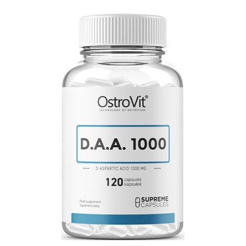 OstroVit DAA 1000 / D-Aspartic Acid / 120 капсули - GAIN O'CLOCK