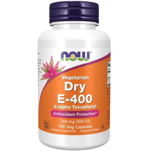 NOW Vitamin E-400 d-alpha Tocopheryl | Vegetarian Dry 100 капсули - GAIN O'CLOCK