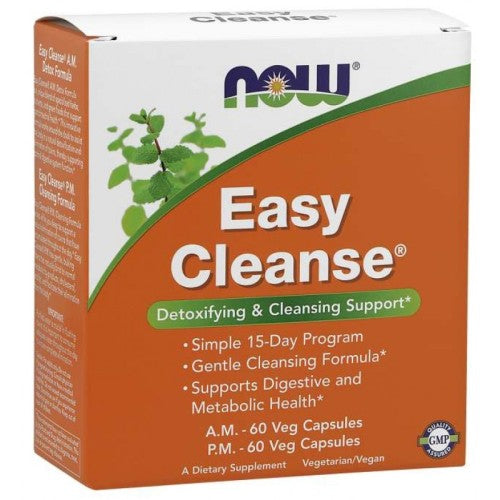 NOW EASY CLEANSE KIT AM/PM - 2X60 КАПСУЛИ - GAIN O'CLOCK