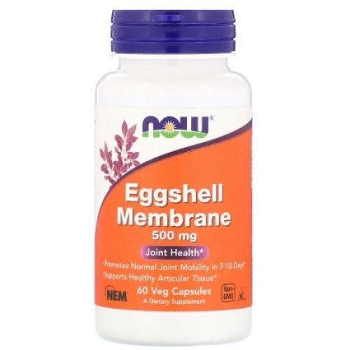 NOW Natural Eggshell Membrane 500 мг / 60 капсули - GAIN O'CLOCK