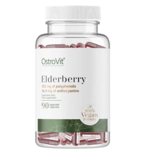 OstroVit Elderberry Extract 330 мг | Vege 90 капсули - GAIN O'CLOCK