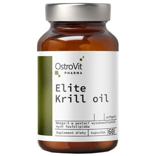 OstroVit Elite Krill Oil 500 мг / 60 гел капсули - GAIN O'CLOCK