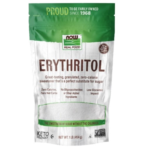 NOW Erythritol / Keto Friendly Zero Calories Sweetener 454 гр - GAIN O'CLOCK