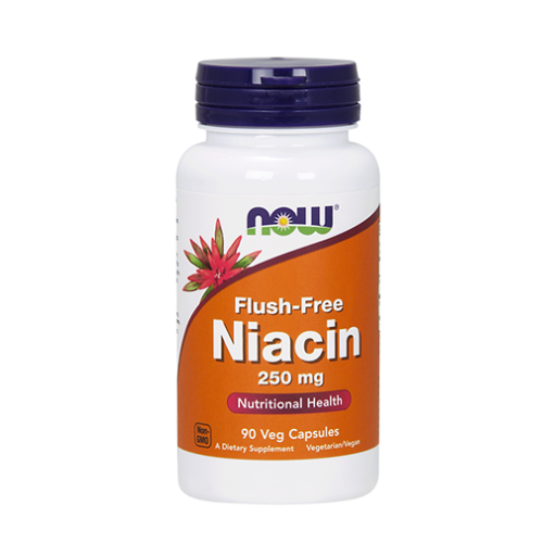 NOW Flush-Free Niacin 250 мг / 90 капсули - GAIN O'CLOCK