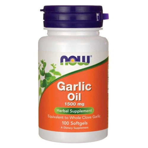 NOW Garlic Oil 1500 mg - 100 sgels - GAIN O'CLOCK