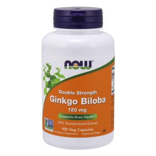 NOW Ginkgo Biloba 120 mg - 100 caps - GAIN O'CLOCK