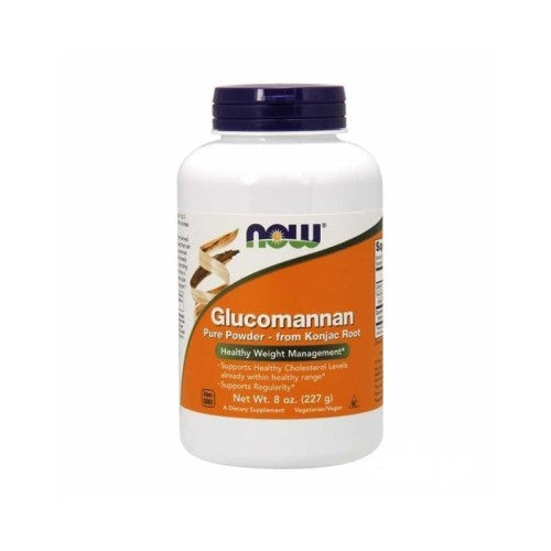 NOW Glucomannan from Konjac Root Pure Powder 227 гр / 114 дози - GAIN O'CLOCK