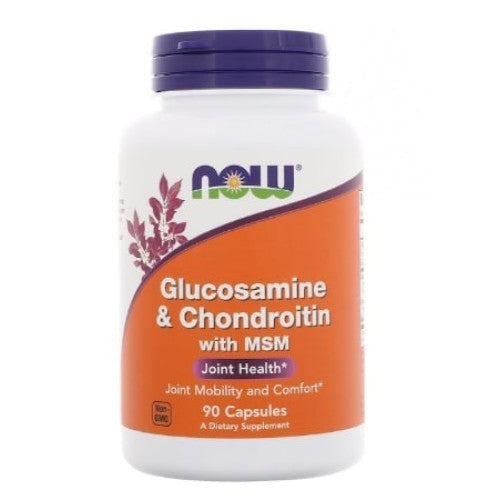 NOW Glucosamine and Chondroitin with MSM / 90 капсули - GAIN O'CLOCK