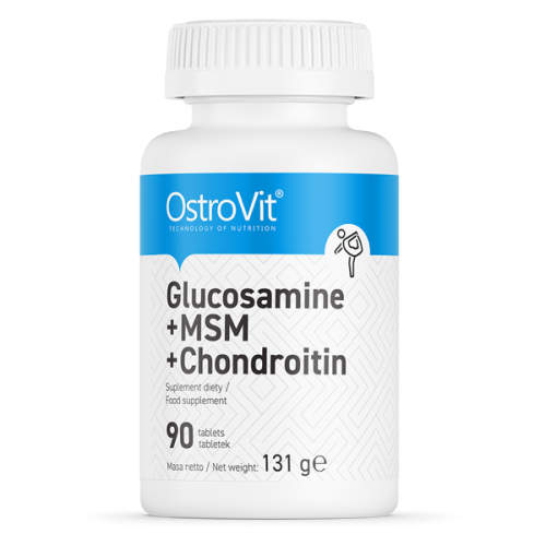 OstroVit Glucosamine + MSM + Chondroitin 90 Таблетки / 45 Дози - GAIN O'CLOCK