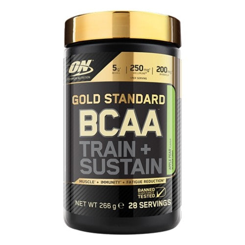 Optimum Nutrition Gold Standard BCAA Train + Sustain 266 гр / 28 дози - GAIN O'CLOCK