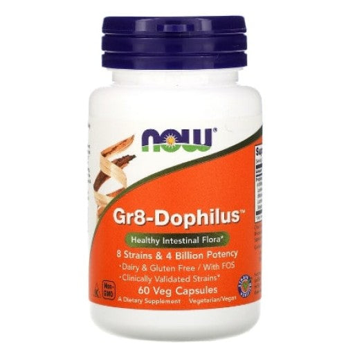 NOW Gr8-Dophilus 60 капсули - GAIN O'CLOCK